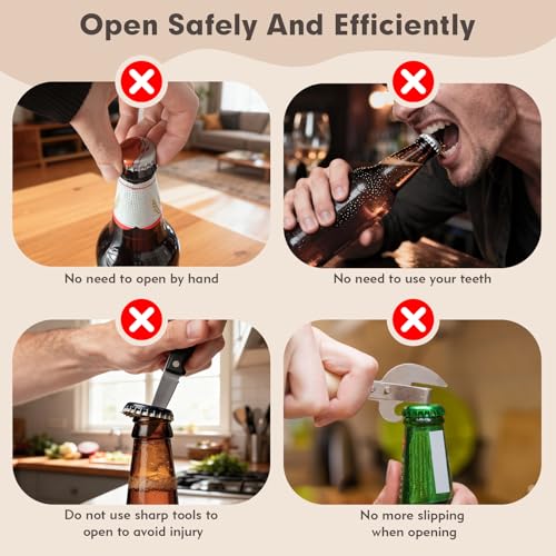 Wiratca Penguin Bottle Opener, Beer Can Opener, Magnetic Pop the Top Bottle Opener, Automatic Push Down, Perfect for Most Beer and Beverage Cans, for Home Bar Camping - Image 5