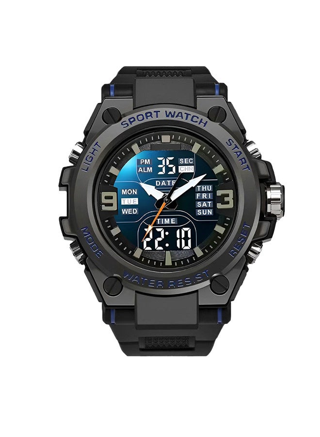 Men's Digital Quartz Watches Sports Outdoor Waterproof Watch Date Multi Function LED Alarm Stopwatch,Glow-In-The-Dark Display - Image 1