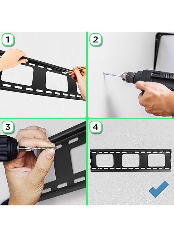 Heavy Duty Tilting TV Wall Mount for 33-65" Screens – Supports Up to 600x400mm VESA – Adjustable Tilt -12°/+6° – Secure Fixing for Flat LCD/LED/OLED/QLED TVs - Image 3