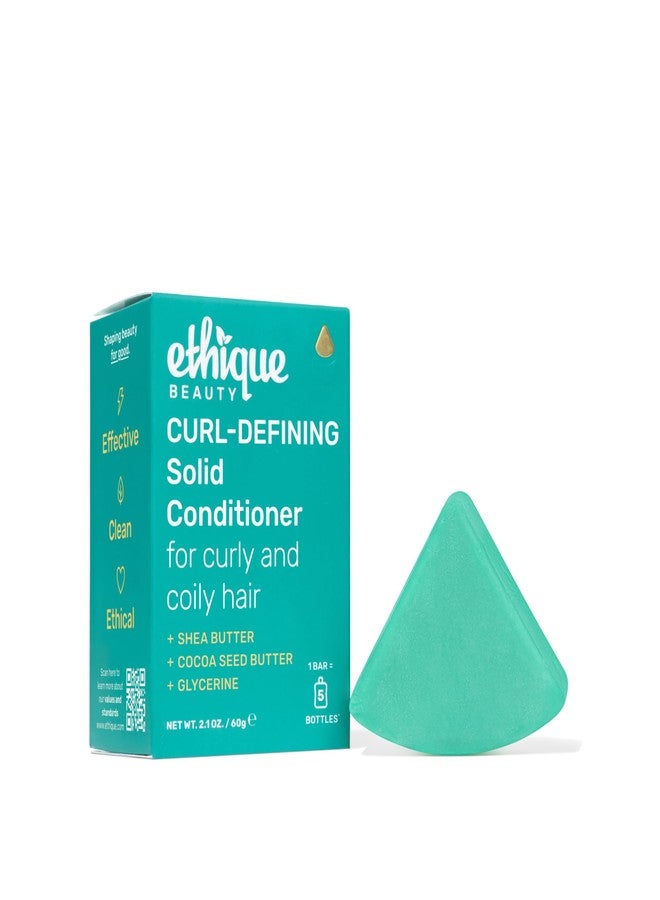 Ethique Curl-Defining Conditioner Bar with Shea Butter - Plastic-Free, Cruelty-Free, Vegan, 2.12 oz - Formerly Curliosity - Image 1