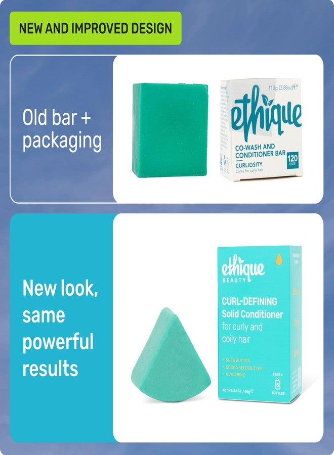 Ethique Curl-Defining Conditioner Bar with Shea Butter - Plastic-Free, Cruelty-Free, Vegan, 2.12 oz - Formerly Curliosity - Image 2
