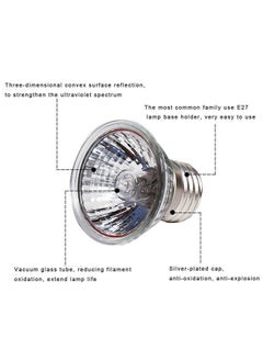 CTKcom CTKcom 4-Pack 50W Heating Lamp,110V F Heating Lamp Spot Lamp for Turtle Aquarium Aquatic Reptile Lizard Habitat Heat Lighting,4 Pcs  - Image 2
