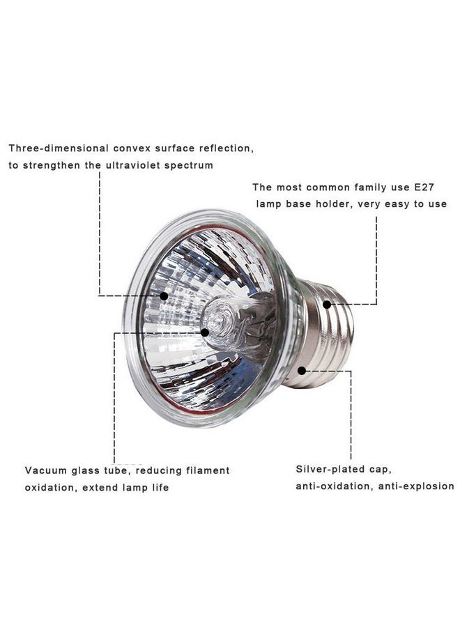 CTKcom - CTKcom 4-Pack 50W Heating Lamp,110V F Heating Lamp Spot Lamp for Turtle Aquarium Aquatic Reptile Lizard Habitat Heat Lighting,4 Pcs - Image 1