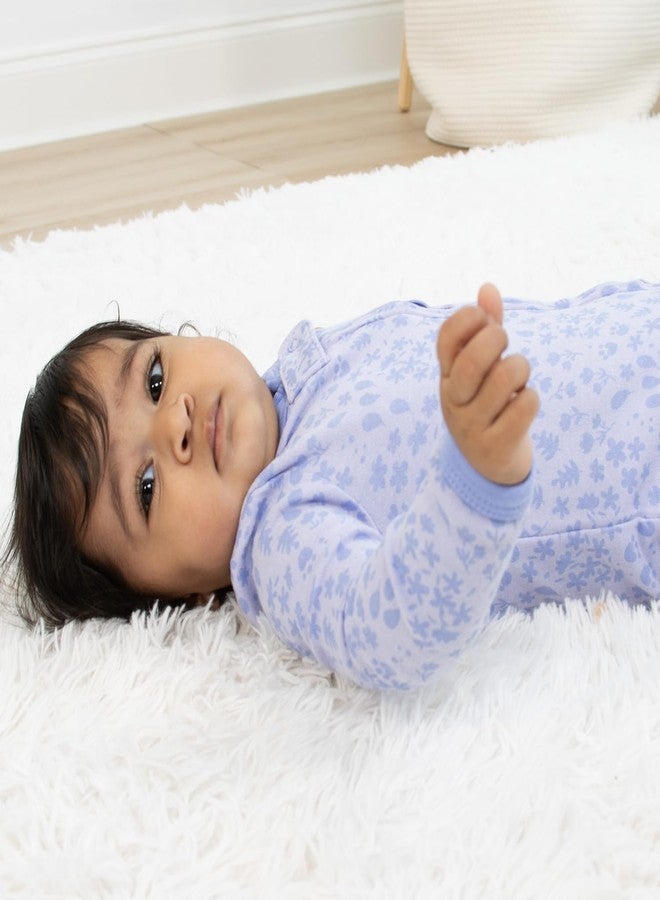 The Peanut Shell The Peanutshell Baby Sleepers for Girls Set of 3-0-3 Months Baby Clothes, Soft Cotton Girl Footed Pajamas, Newborns & Infants Clothes Gift Set - Rainbow Dinosaur - Image 5