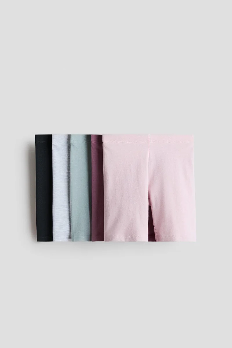 H&M 5-pack cotton cycling shorts