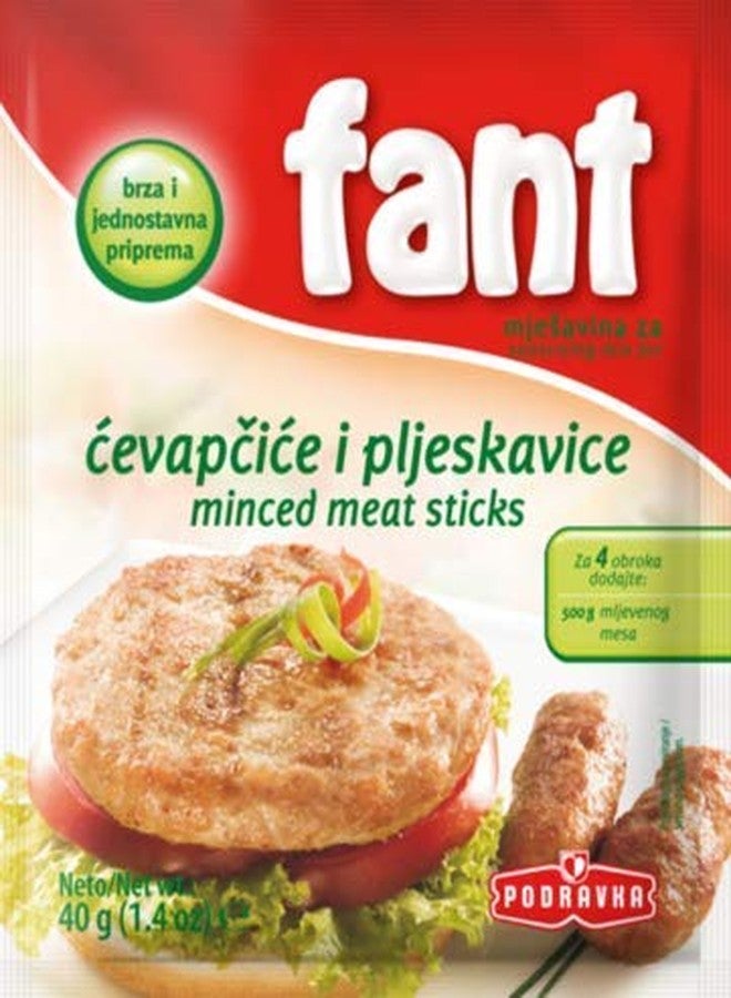 Fant Seasoning Mix for Minced Meat Sticks, Cevapcice, 1.4oz