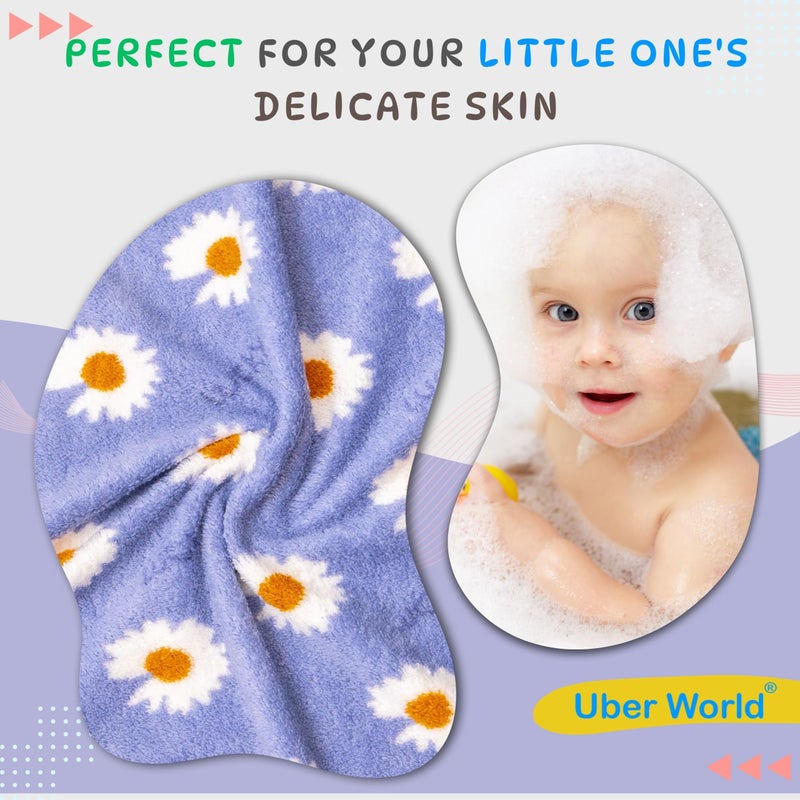 Uber World Microfiber Bath Towel |Women Bath Towel|Towels for Bath|Towel for Girls |Women Microfiber Bath Towels | Ideal for Bath, Travel, Gym, Beach, Pool, and Yoga | Bluebell (1) - Image 4