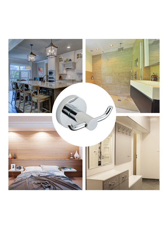 NIBEMINENT Wall Mount Heavy Duty Stainless Steel Hook Silver 9.50 x 6.50 9.50cm - Image 5