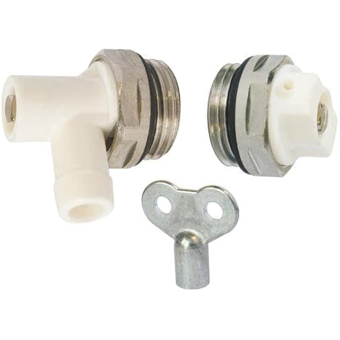, 601520402 BLEED/DRAIN KIT + 1/2 (15X21) KEY KIT INCLUDES ONE M1/2 (15X21) AIR BLEEDER AND ONE M1/2 (15X21) SHUT-OFF VALVE WITH MATCHING SQUARE KEY. - Image 2