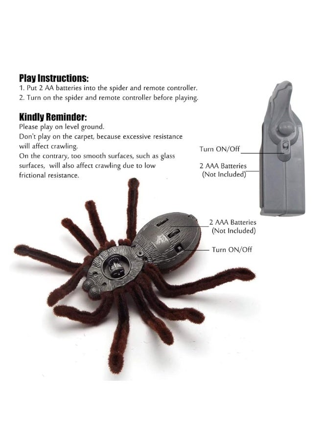 Tipmant Simulation Cute RC Spider Infrared Remote Control Vehicle Car Electric Realistic Animal Kids Prank Scary Toys - Image 3