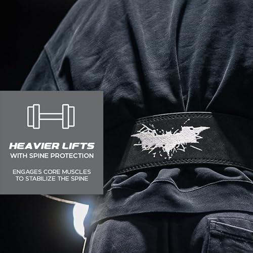 Katamu Vengeance USPA IPL Approved Lever Belt Premium 10mm and 13mm Leather Powerlifting Belt for Men and Women Steel Lever Buckle 4 Inch Back Support for Deadlifts - Image 3
