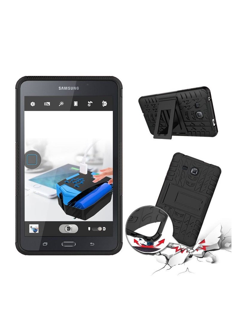 KASTWAVE - Protective Case Cove With Kickstand For Samsung Galaxy Tab A 2016 T280 Black - Image 1