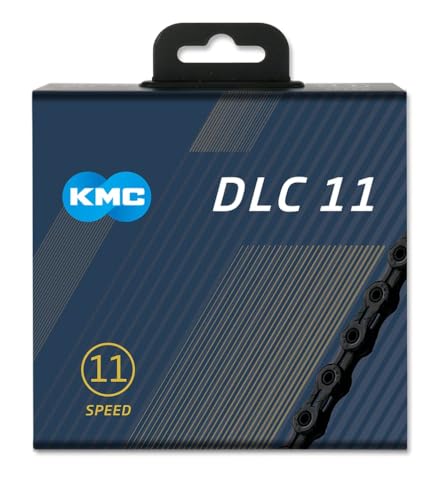 KMC 11-Speed DLC11 Series High-Performance Chain | for Road/Mountain/Gravel | Shimano, SRAM, and Campagnolo Compatible | 116 Links, Missing Link Included |Black - Image 4