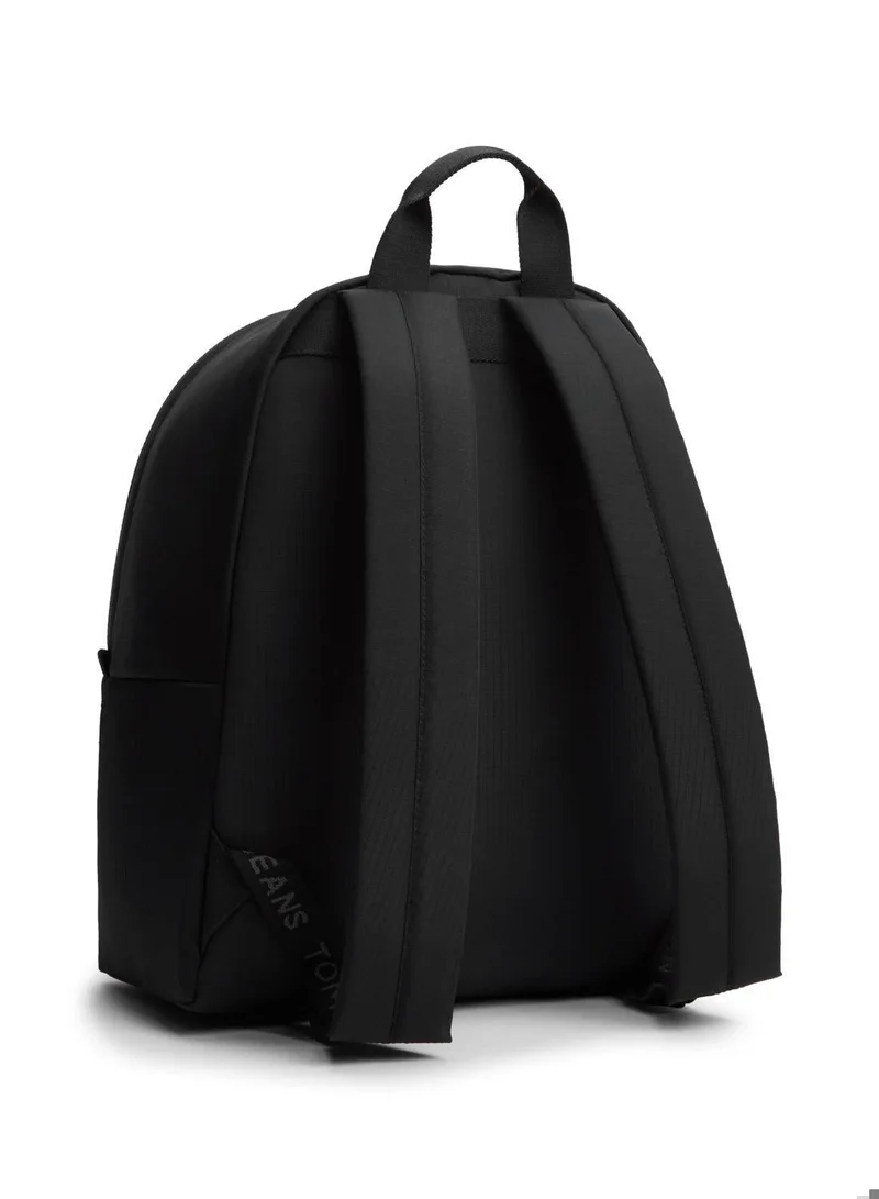 Tommy Jeans Black Essential Ripstop Dome Backpack for Men | Best Price UAE