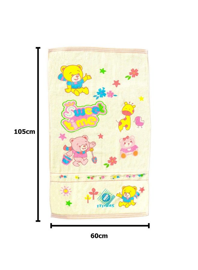 The Little Lookers منشفة فائقة النعومة; عالية الامتصاص; منشفة استحمام; قماش غسيل 100% قطن (450 جرام لكل متر مربع) للمواليد الجدد; الرضع; الأطفال الصغار (ليمون 60X105 سم عبوة من 1) - Image 3