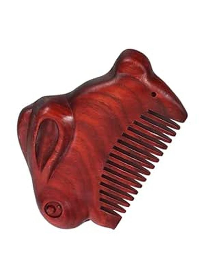 Fine Tooth Wooden Pocket Comb For Travel Detangling Hair And Beard Styling - Image 1