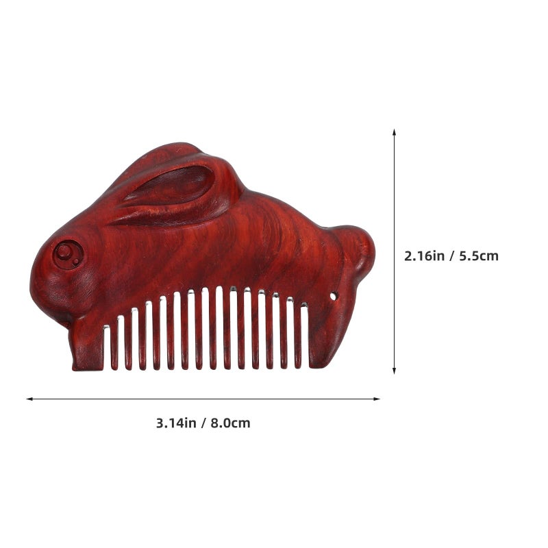 Fine Tooth Wooden Pocket Comb For Travel Detangling Hair And Beard Styling - Image 3