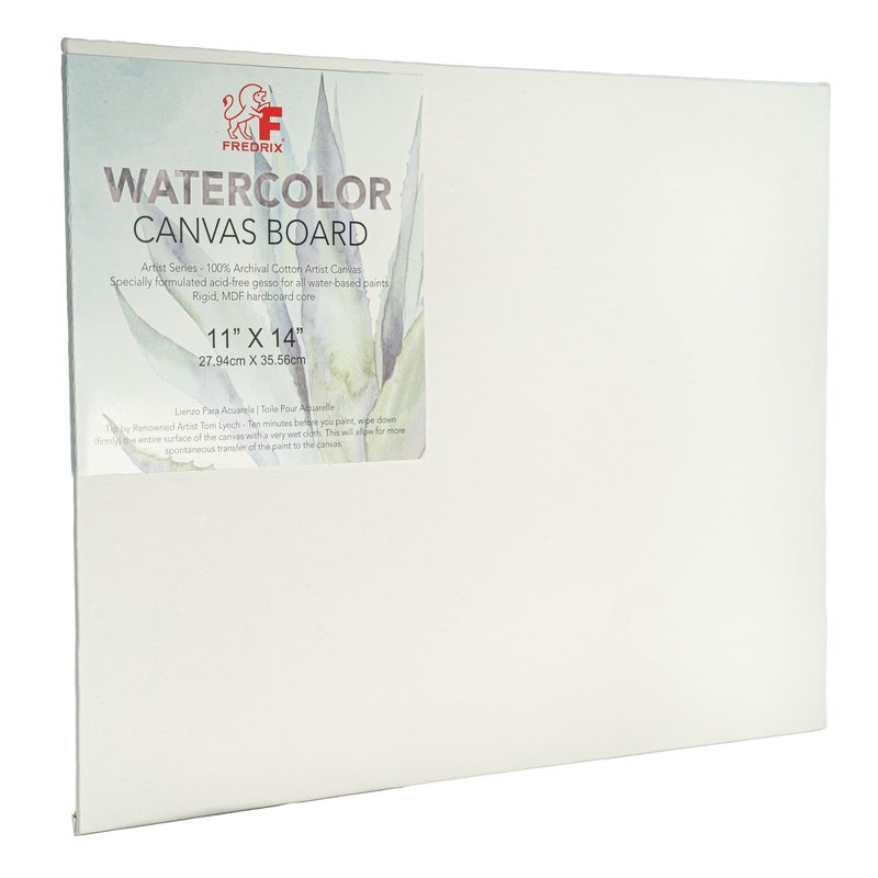 فريدريكس سلسلة Fredrix Artist Series Watercolor Archival Canvas Board 11 "" × 14 "" أبيض - Image 4