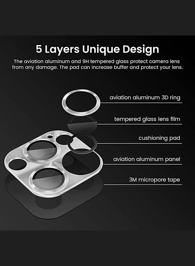 Camera Lens Protector Glass For iPhone 14Pro/14Promax White  - Image 4