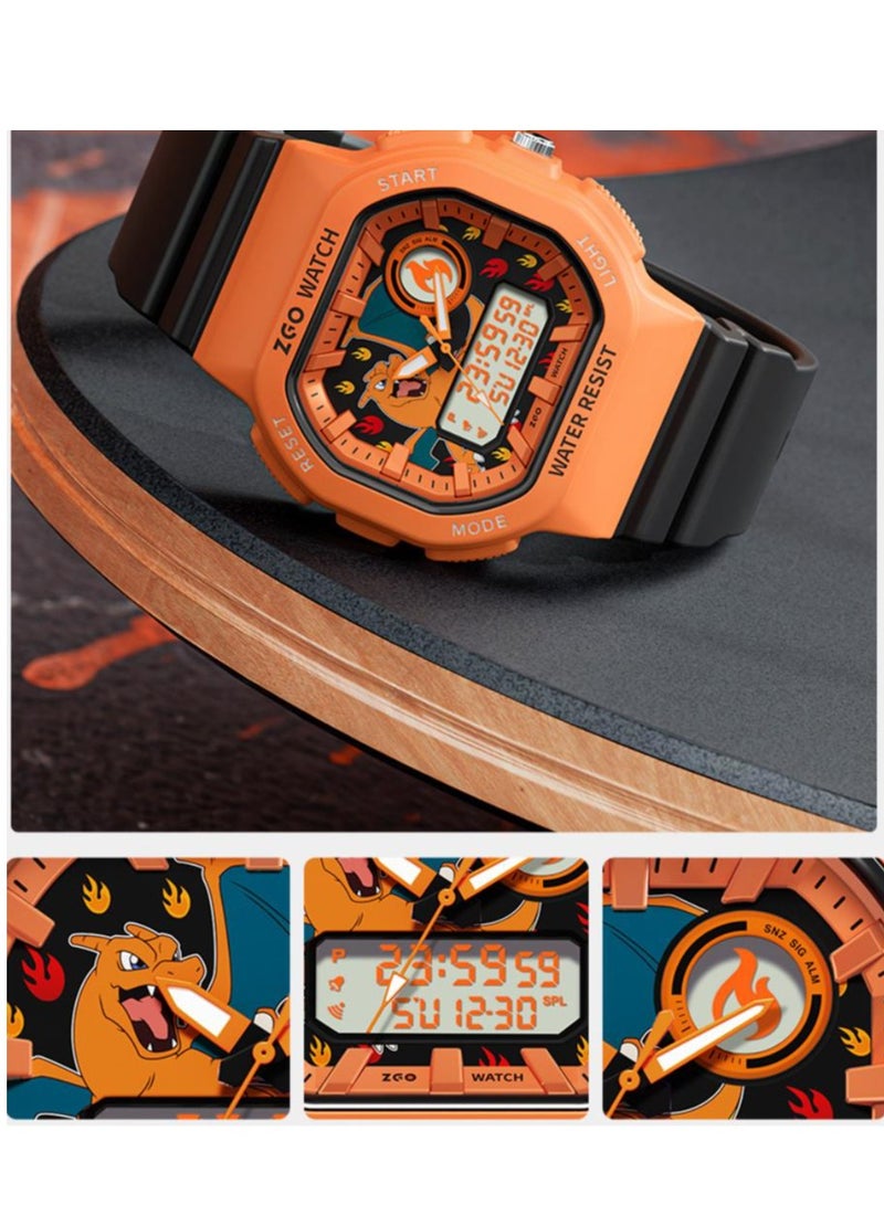 ZGO ساعة إلكترونية رياضية متعددة الوظائف مقاومة للماء هدية للطلاب - Image 4