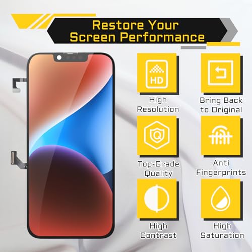 DGSCSMY استبدال شاشة DGSCSMY لجهاز آيفون 14 بلس 6.7" شاشة LCD رقمية مكبر صوت أمامي حساس القرب تجميع كامل أدوات إصلاح A2886 A2632 A2885 A2888 A2887 - Image 5