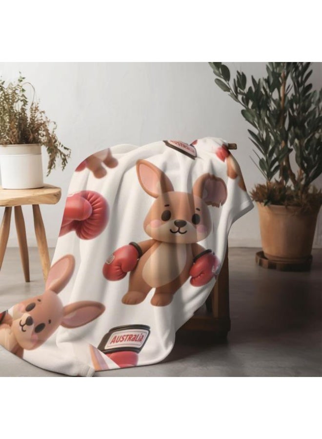 عام بطانية رقيقة من الفانيلا الكرتونية للأطفال والرضع (دافئة ومريحة، ومناسبة للنوم والألعاب) 70 سم * 100 سم - Image 5