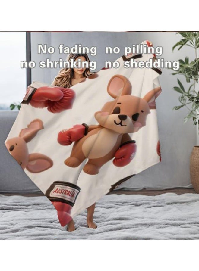 عام بطانية رقيقة من الفانيلا الكرتونية للأطفال والرضع (دافئة ومريحة، ومناسبة للنوم والألعاب) 70 سم * 100 سم - Image 3