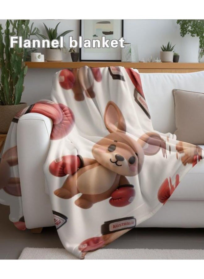 عام بطانية رقيقة من الفانيلا الكرتونية للأطفال والرضع (دافئة ومريحة، ومناسبة للنوم والألعاب) 70 سم * 100 سم - Image 4