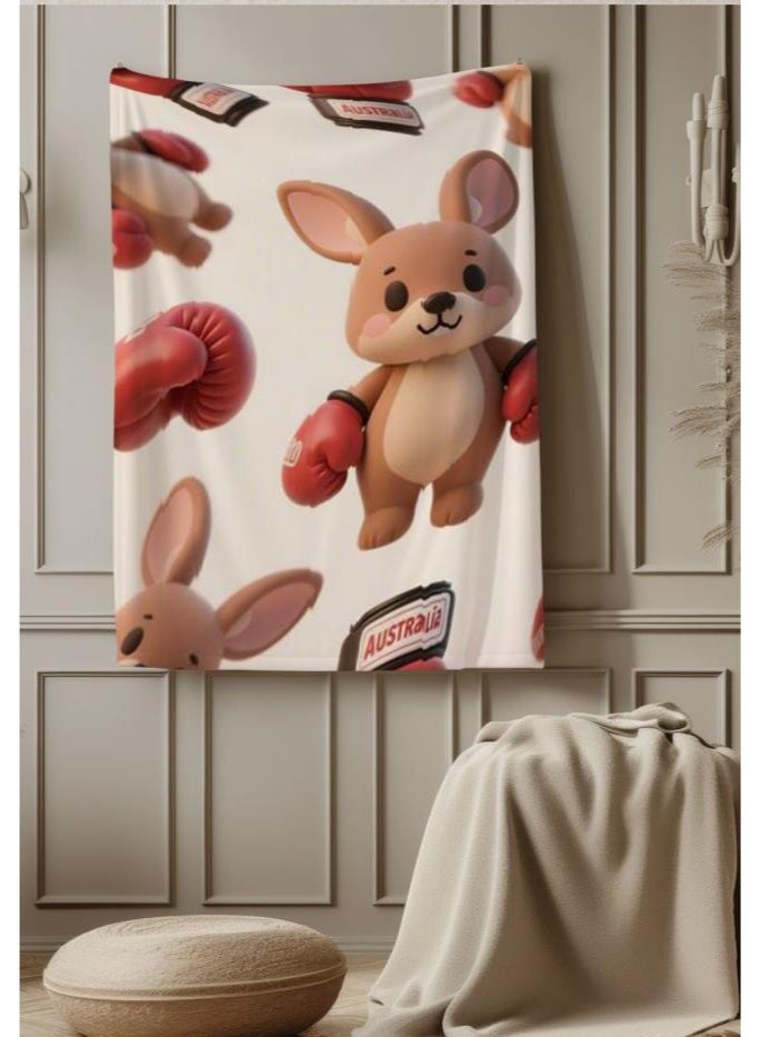 عام بطانية رقيقة من الفانيلا الكرتونية للأطفال والرضع (دافئة ومريحة، ومناسبة للنوم والألعاب) 70 سم * 100 سم - Image 1