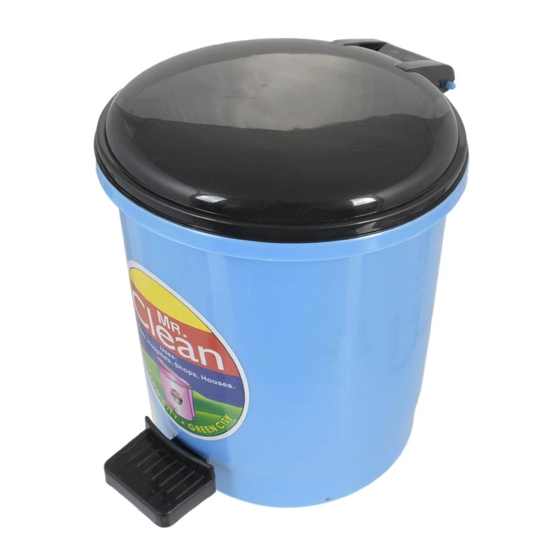 Kuber Industries Kuber Industries 2 Pieces Table Top Desk Garbage Dustbin Trash for Office Home Work Place2 LTRBlue Purple  - Image 4