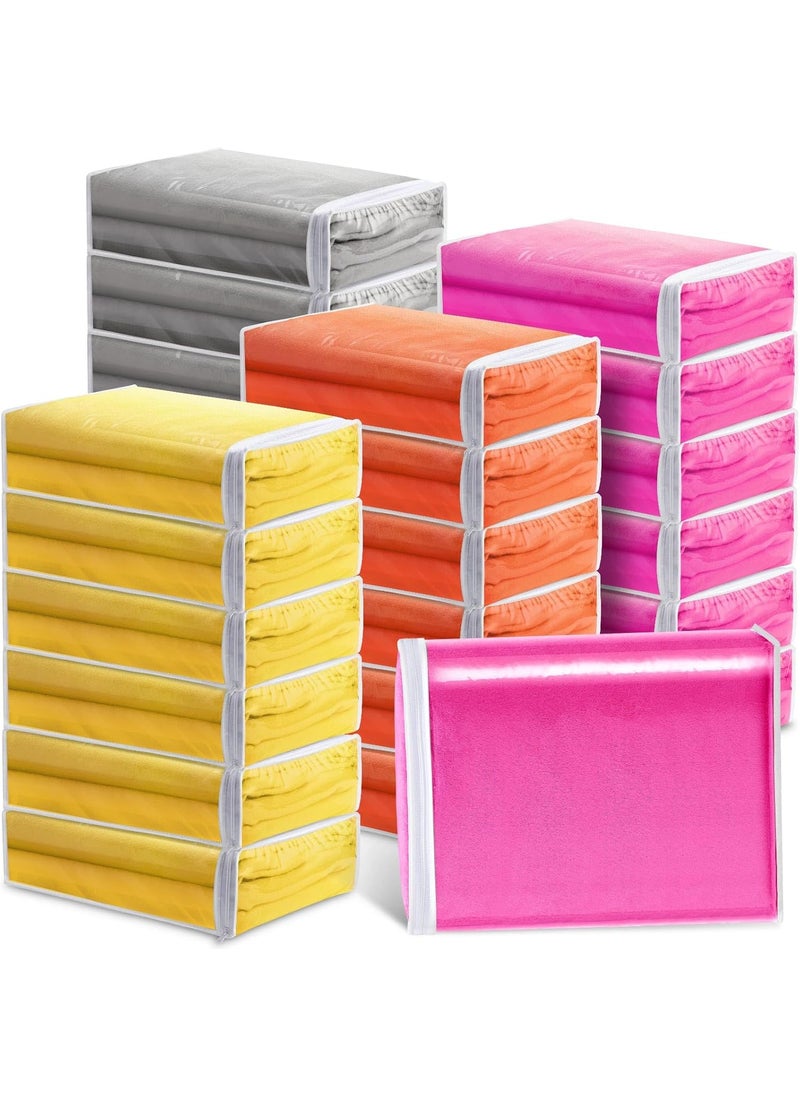 Riakrum Riakrum 50 Pack Clear Vinyl Zippered Storage Bags 145 x 11 x 4 Inch Large Plastic Storage Bags for Home Blankets Bed Sheet Pillow Clothes Sweater  - Image 1