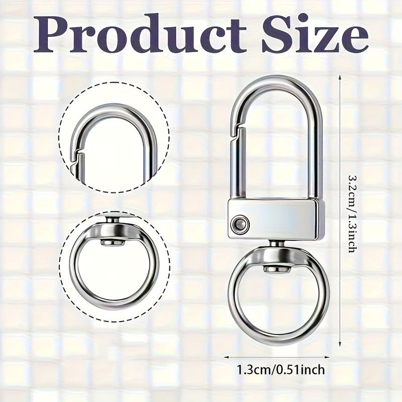 Golden 15 Lobster Claw Buckle Rotating Key Chain Hooks - Image 5