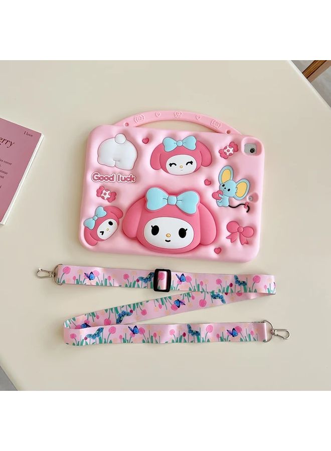 Shockproof iPad Pro 11 Inch Case With Retractable Stand Cute Character Design Lightweight Soft Cover - Image 4