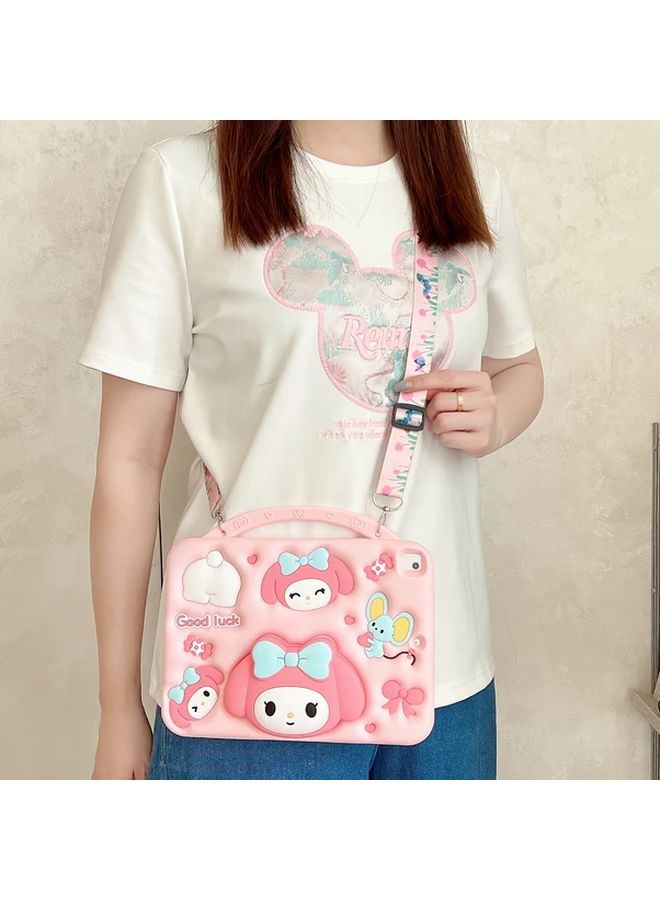 Shockproof iPad Pro 11 Inch Case With Retractable Stand Cute Character Design Lightweight Soft Cover - Image 5