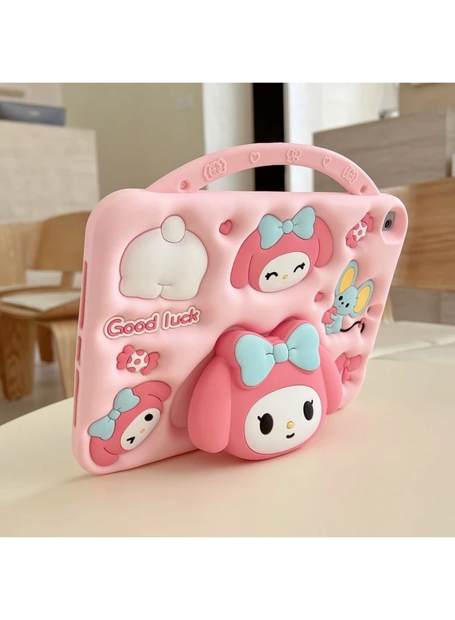 Shockproof iPad Pro 11 Inch Case With Retractable Stand Cute Character Design Lightweight Soft Cover - Image 3