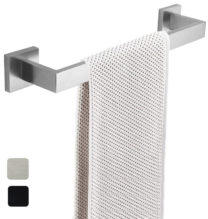 16 INCH TOWEL BAR FOR BATHROOMS 121624283236 INCH STAINLESS STEEL 304 BRUSHED NICKEL TOWEL HOLDER MODERN SQUARE TOWEL ROD RUSTPROOF WALL MOUNT BRUSHED NICKEL 16 INCH