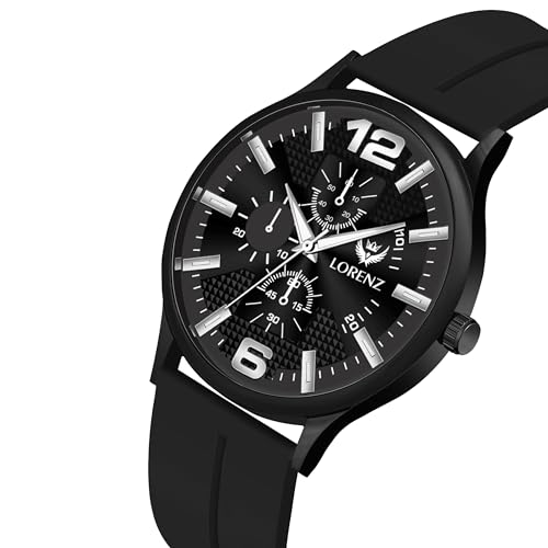 LORENZ Slim Case Analog Watch with Black Magnetic Lock Strap | Watch for Men & Women| MK-4080R - Image 4