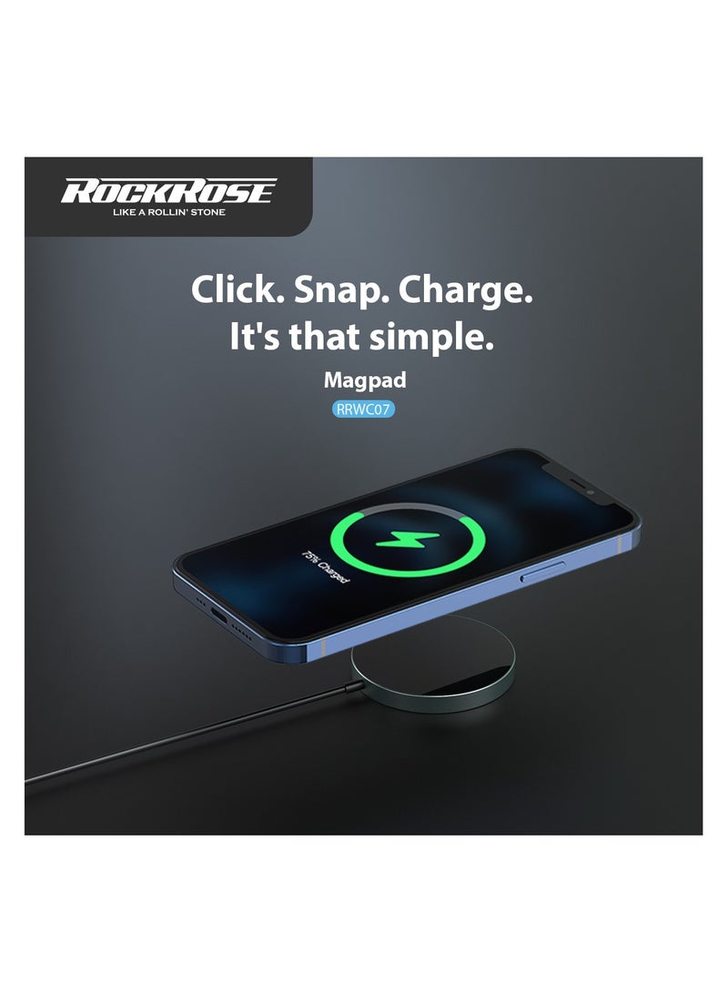 ROCKROSE wireless charger magnetic 15 W compatible with magsafe - Image 2