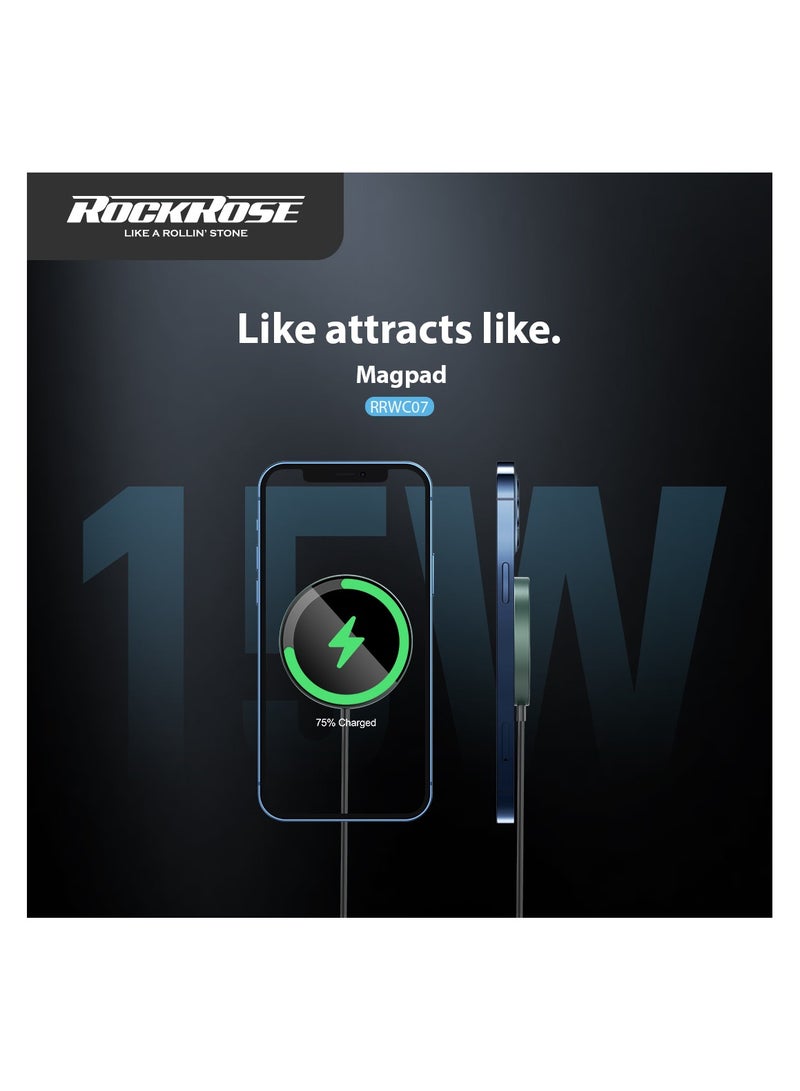 ROCKROSE wireless charger magnetic 15 W compatible with magsafe - Image 3