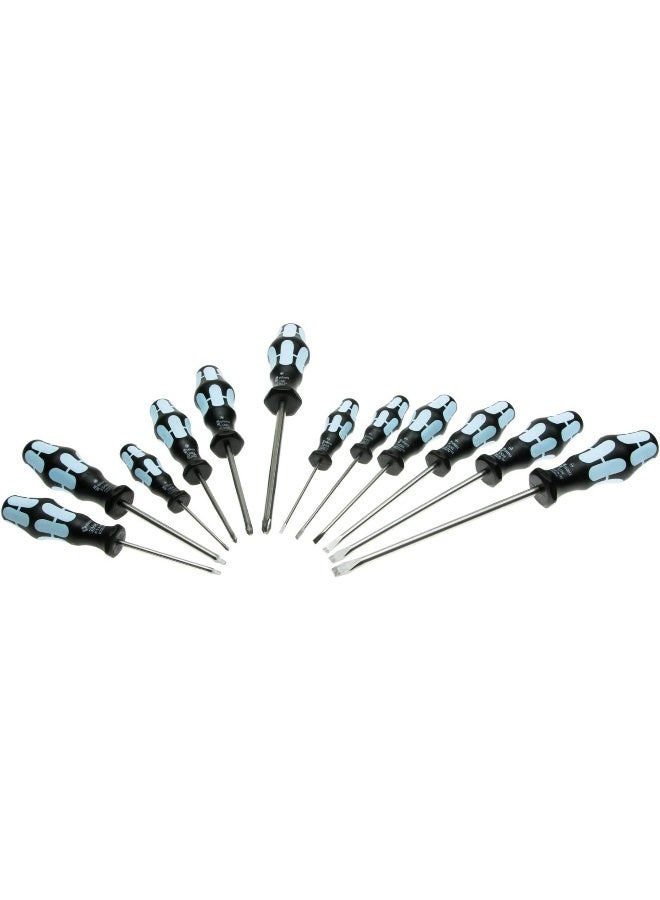 Wera Wera - Stainless Screwdriver Set 12Pc (Sl/Ph/Sq), 3334/12-5347903001  - Image 2