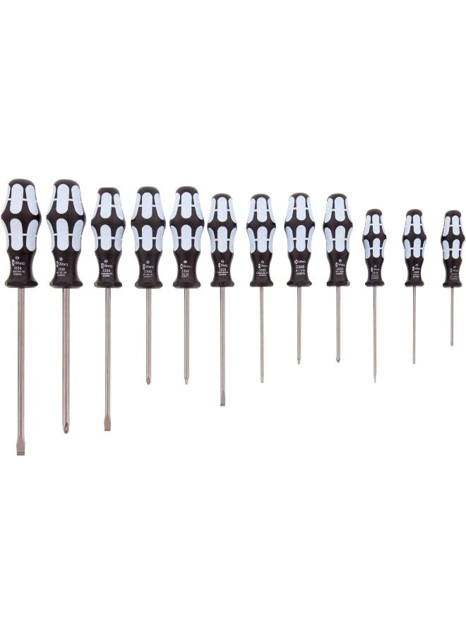 Wera Wera - Stainless Screwdriver Set 12Pc (Sl/Ph/Sq), 3334/12-5347903001  - Image 1