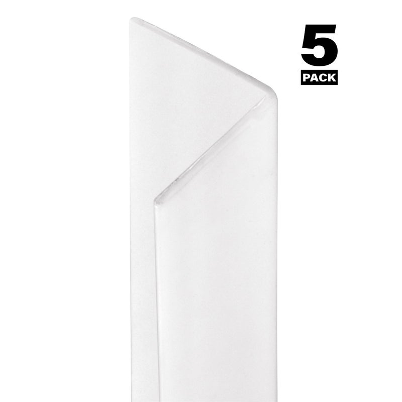 Prime-Line MP10066 Corner Shield with Tape, 3/4 In. x 3/4 In., Plastic Construction (5 Pack) - Image 2