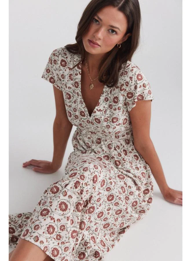 Springfield  Printed lace dress for Women | Best Price UAE
