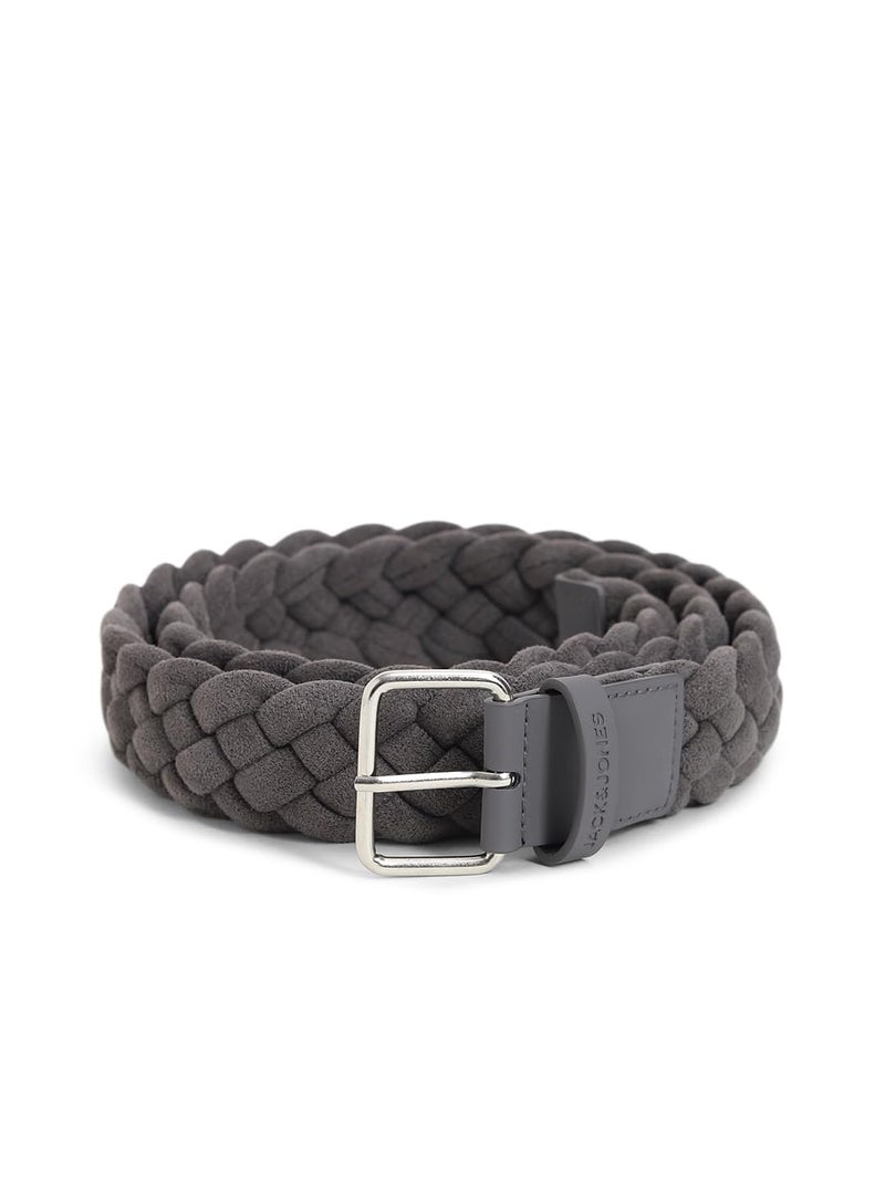 Jack & Jones Dark Grey Braided Belt - Image 2