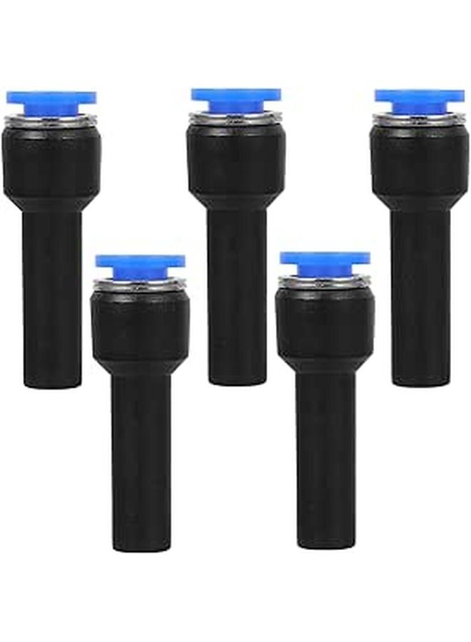 5Pcs Plastic Pneumatic Tube Reducer Push To Connect Fittings Inline Air Hose Quick Couplers - Image 1