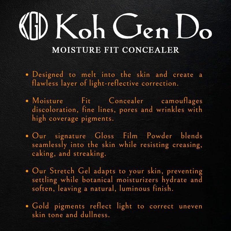 Koh Gen Do Moisture Fit Concealer: Radiant Perfection with Our Signature Gloss Film Powder formula. All-Day Coverage and Anti-Aging Benefits. Blends Seamlessly Resists Creasing. Light Skin Tones. - Image 5