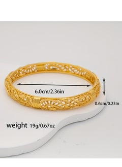 FASHION Carved Hollow Winding Bracelet, Women's Fashionable High-End Environmentally Friendly Copper Bracelet  - Image 3