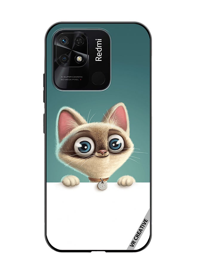 VR CREATIVE Protective Case Cover For Xiaomi Redmi 10C Cute Cat Design Multicolour - Image 1