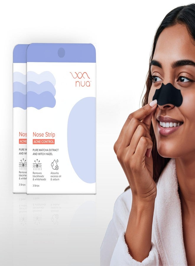 نوا شرائط تنظيف الأنف من نوا - عبوة من قطعتين | تزيل الرؤوس السوداء والبيضاء | ماتشا نقية وبندق الساحرة | مستخلصات طبيعية 100% | تمتص الزيوت والدهون الزائدة | تعمل خلال 10 دقائق | تحمي حاجز البشرة | آمنة على البشرة - Image 1