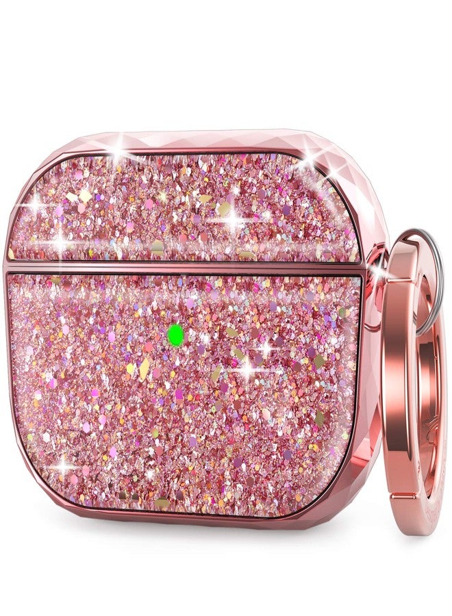 AhaStyle AirPods Pro Case Cover for Women Girls, Luxury Glossy Hard Shell Case Cover Accessories Compatible with Apple AirPods Pro Charging Case (Rose Gold) - Image 1